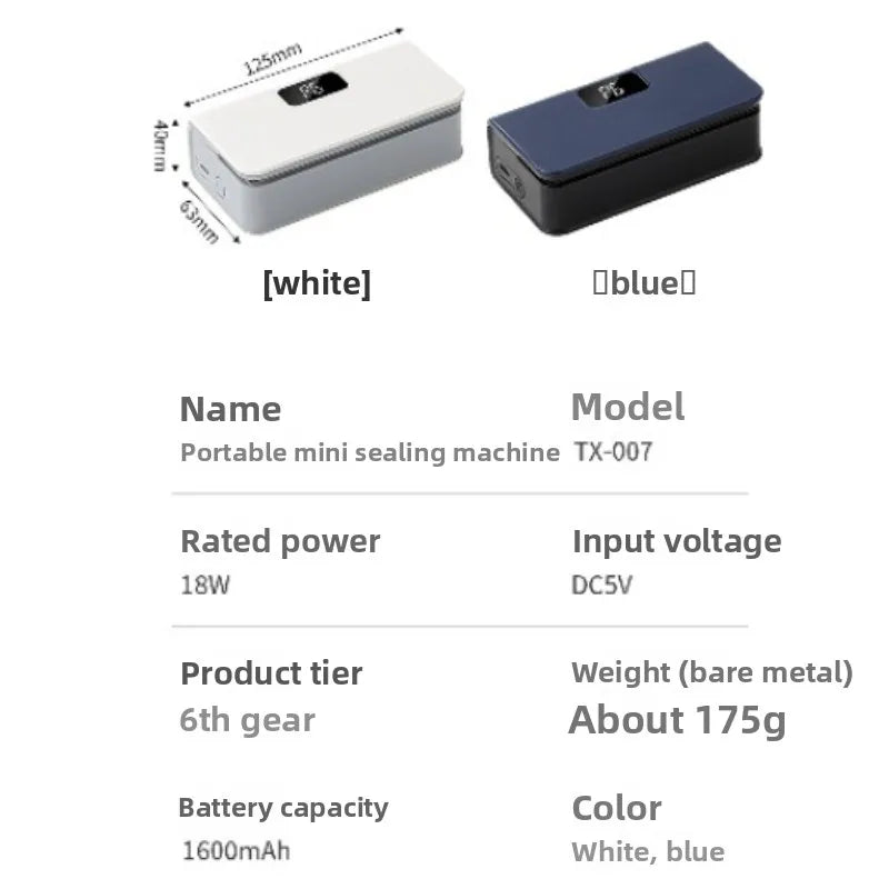 Rechargeable Magnetic Mini Bag Saler